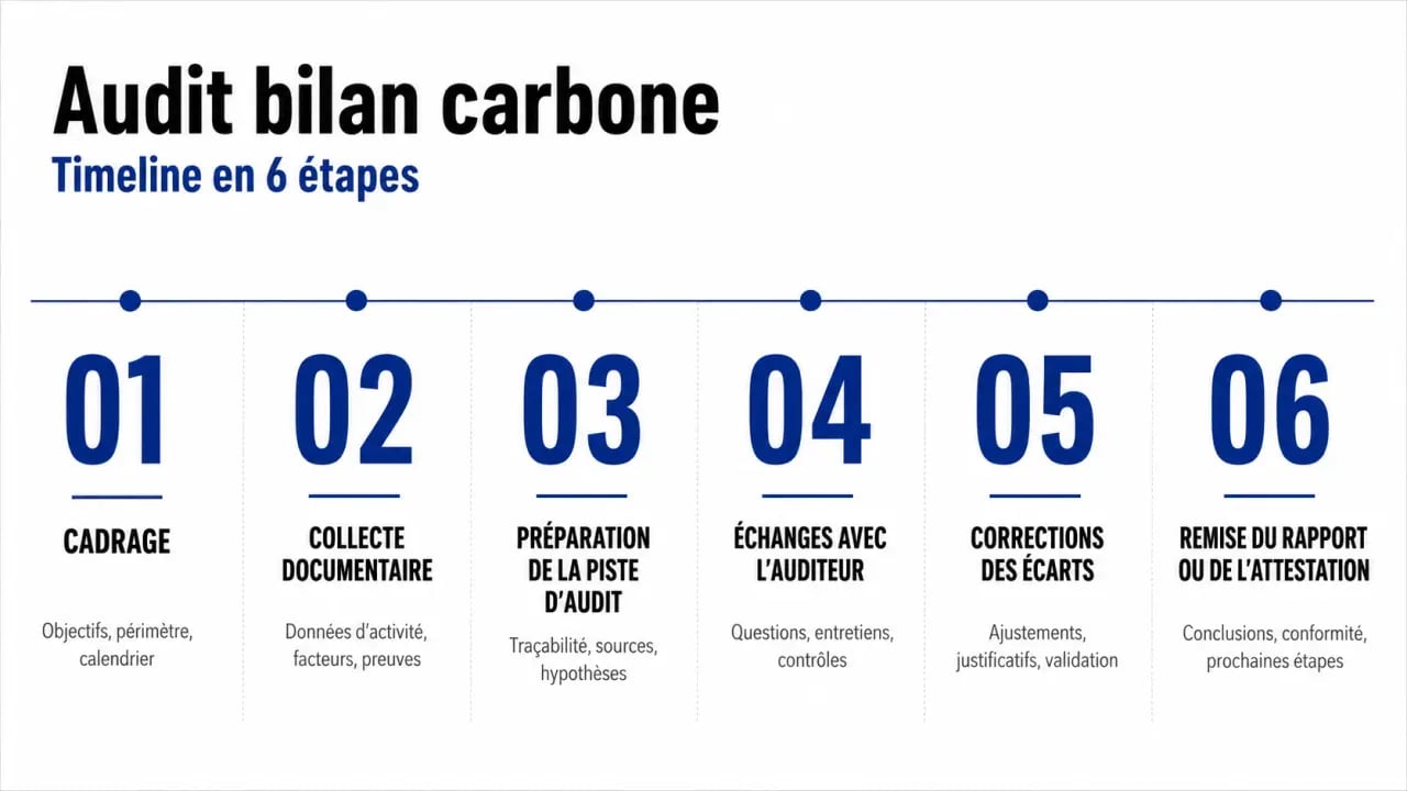 Audit bilan carbone : les étapes clés du processus de vérification
