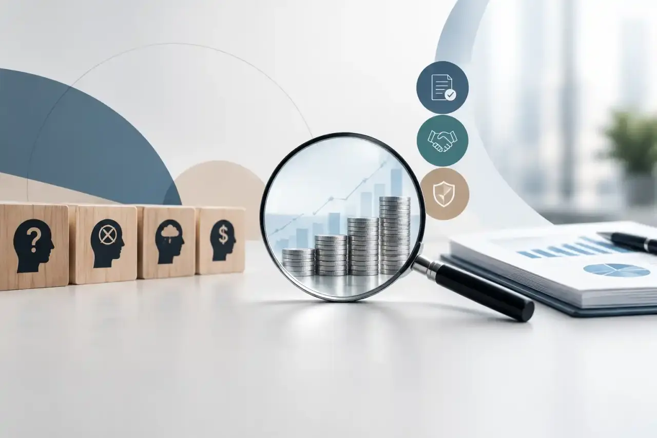 Composition abstraite représentant l’analyse et la sécurisation de données financières