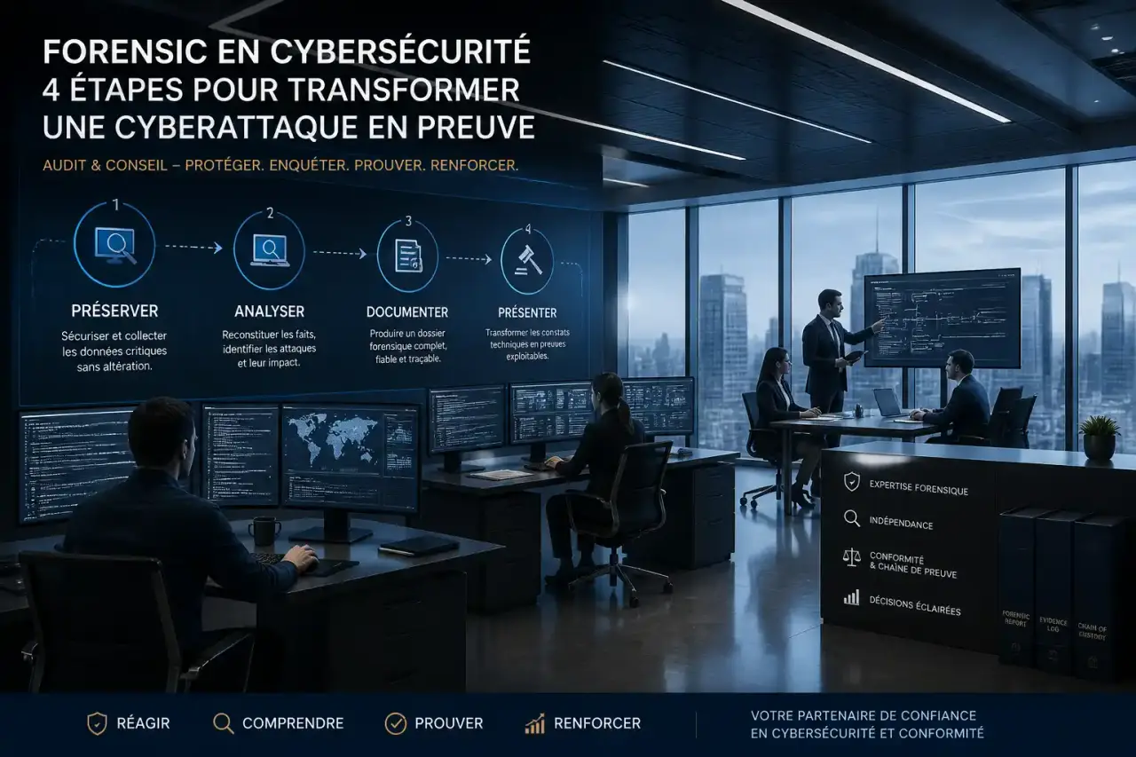 Forensic en cybersécurité : 4 étapes pour transformer une cyberattaque en preuve