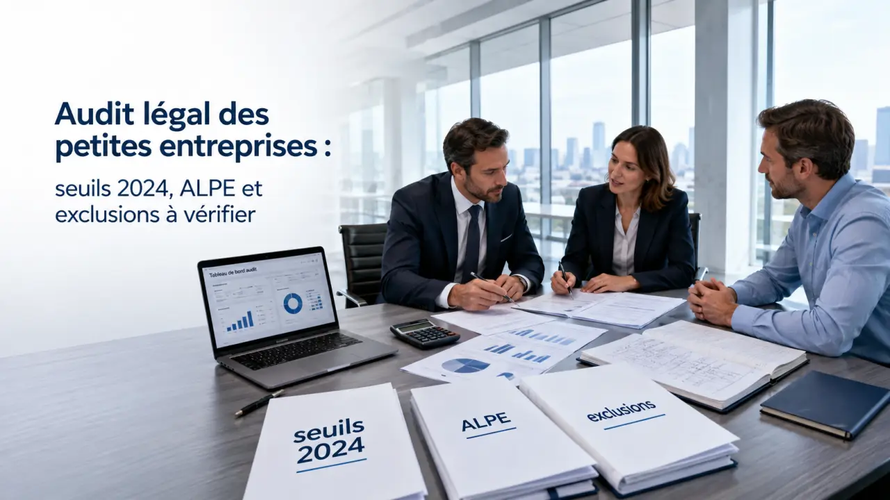 Audit légal des petites entreprises : seuils 2024, ALPE et exclusions à vérifier